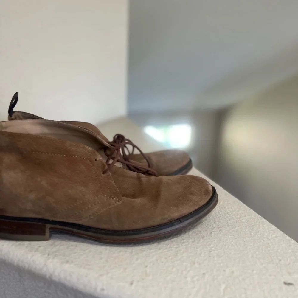 ALDO MR B's Gentlemen Tan Suede Laced Chukka Boots Mens Size 10 Casual Work